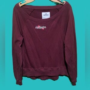 Hollister over the shoulder sweater